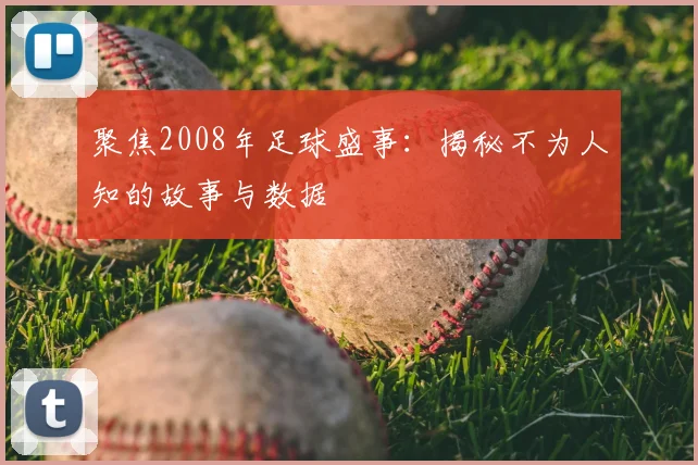 聚焦2008年足球盛事：揭秘不为人知的故事与数据